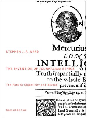 cover image of The Invention of Journalism Ethics